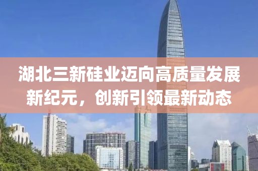 湖北三新硅業(yè)邁向高質(zhì)量發(fā)展新紀元，創(chuàng)新引領最新動態(tài)