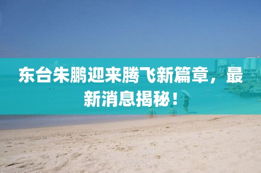 東臺(tái)朱鵬迎來(lái)騰飛新篇章，最新消息揭秘！