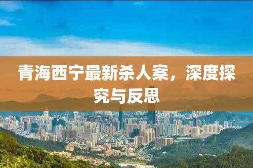 青海西寧最新殺人案，深度探究與反思