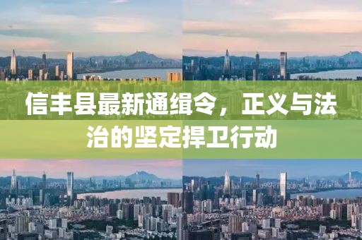 信豐縣最新通緝令，正義與法治的堅(jiān)定捍衛(wèi)行動(dòng)