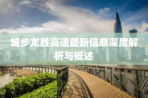 城步龍勝高速最新信息深度解析與概述
