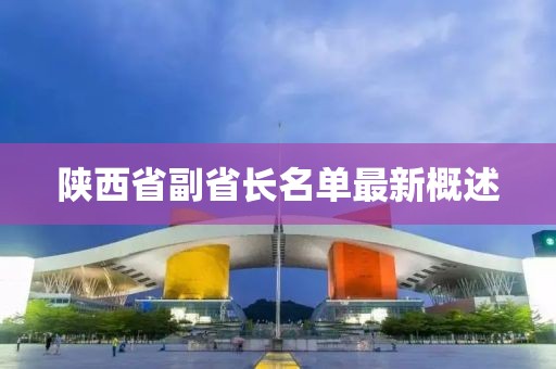 陜西省副省長名單最新概述