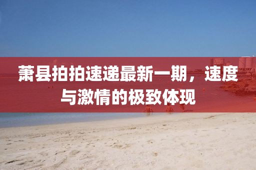 蕭縣拍拍速遞最新一期，速度與激情的極致體現(xiàn)