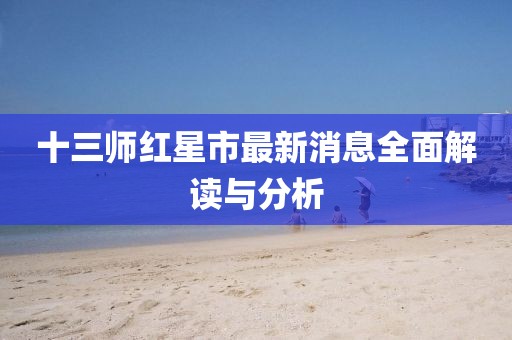 十三師紅星市最新消息全面解讀與分析