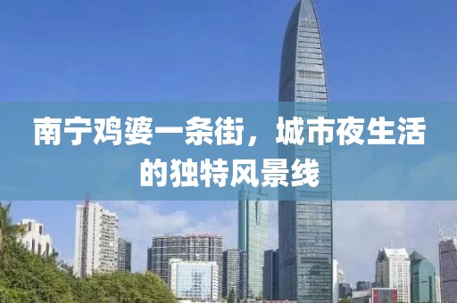 南寧雞婆一條街，城市夜生活的獨特風(fēng)景線