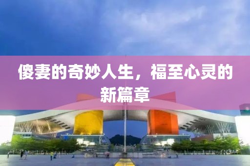 傻妻的奇妙人生，福至心靈的新篇章