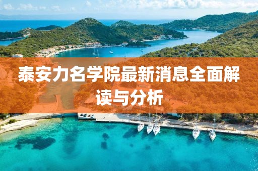 泰安力名學(xué)院最新消息全面解讀與分析