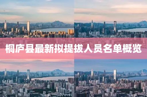 桐廬縣最新擬提拔人員名單概覽