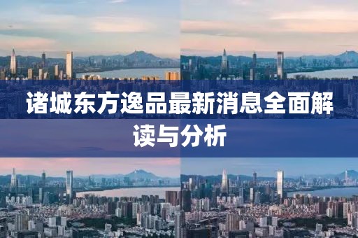 諸城東方逸品最新消息全面解讀與分析