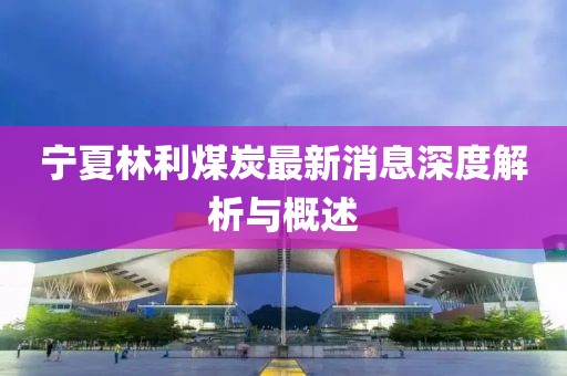 寧夏林利煤炭最新消息深度解析與概述